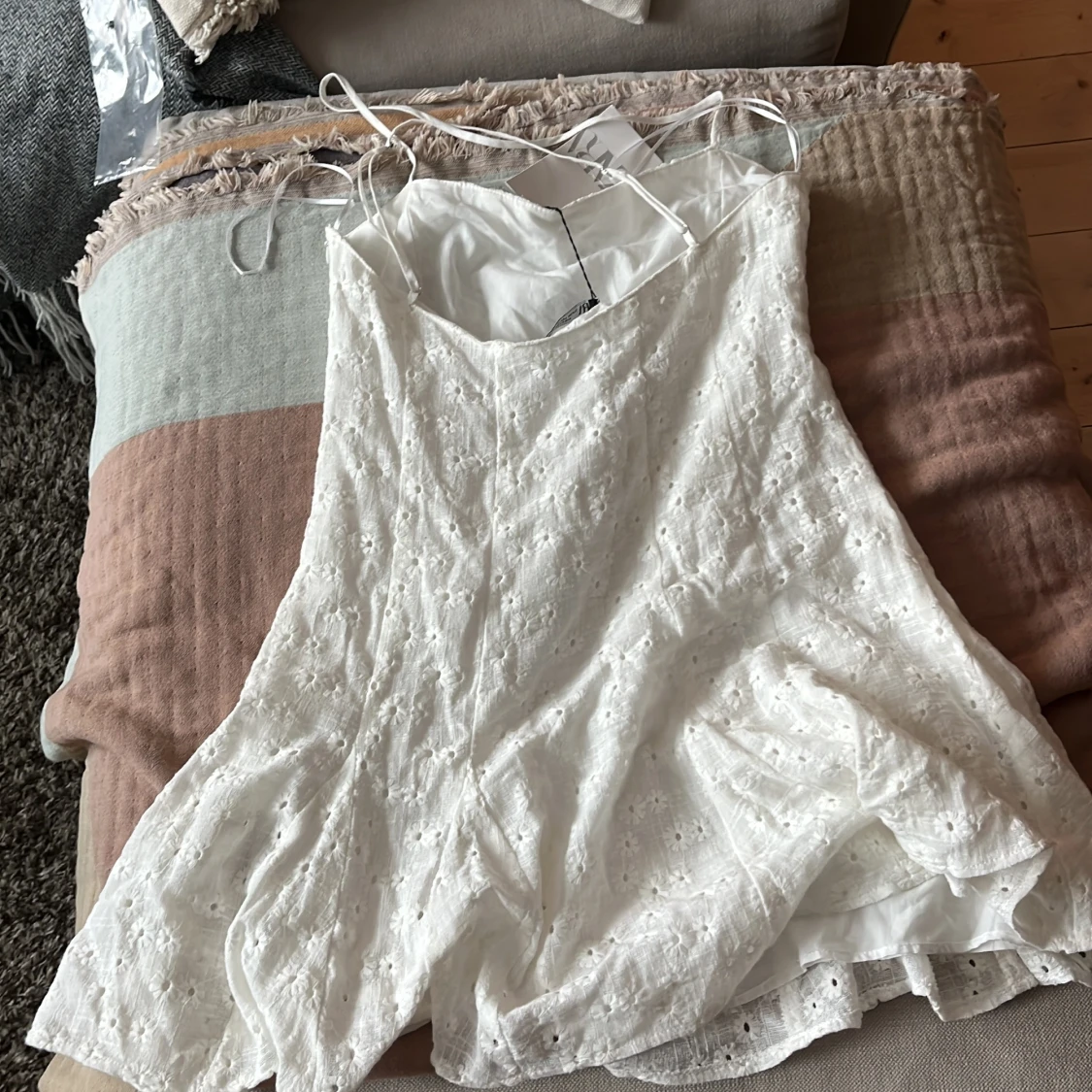 Vit sommar klänning - 1