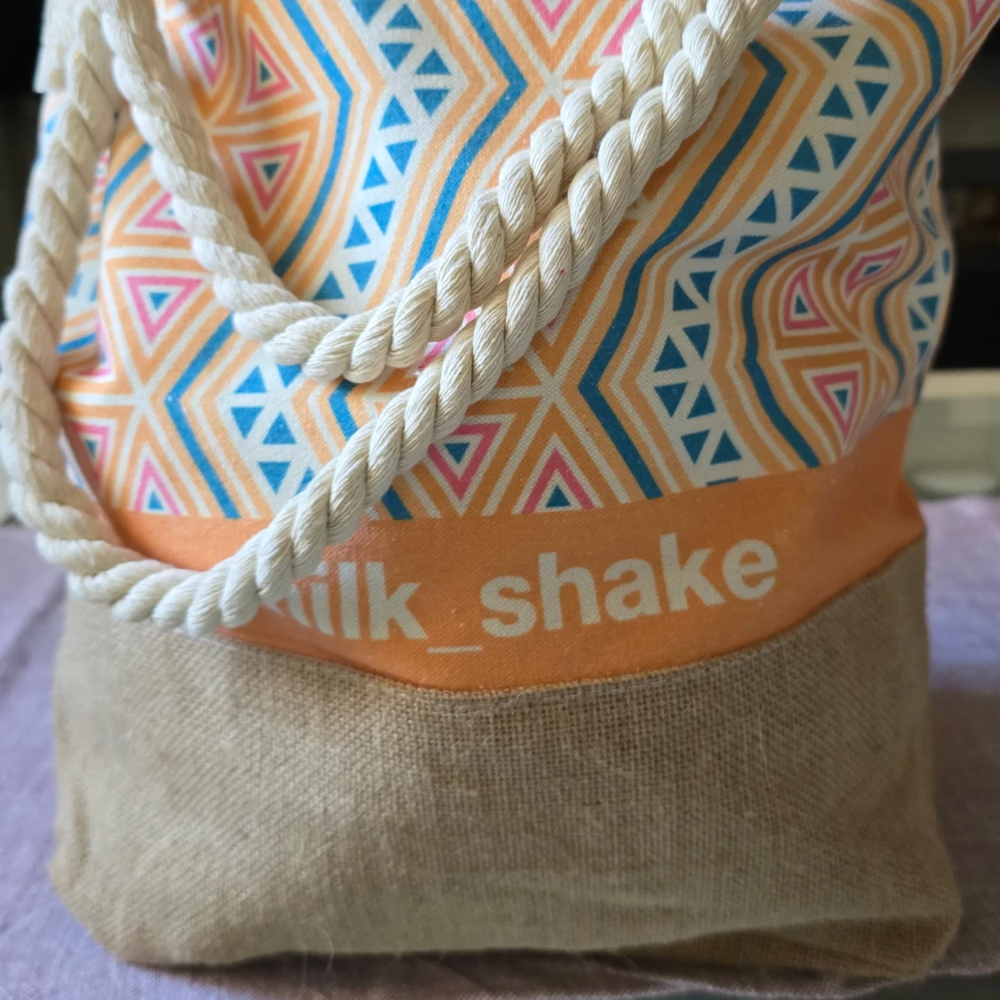 Mönstrad shoppingväska från milk_shake - 1