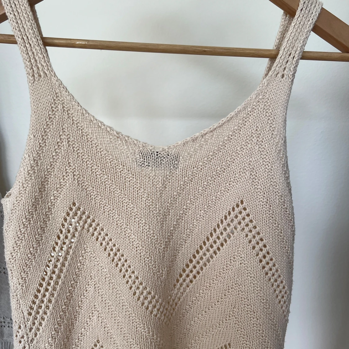 Beige stickad linnetopp från JDY - 2