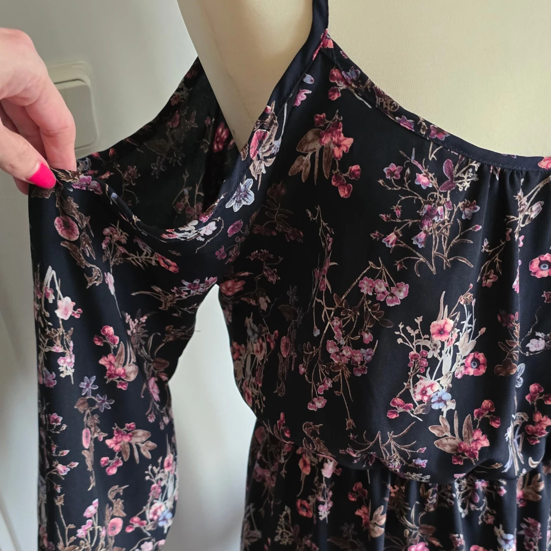 Blommig kortklänning från IJOAH stl L - 3