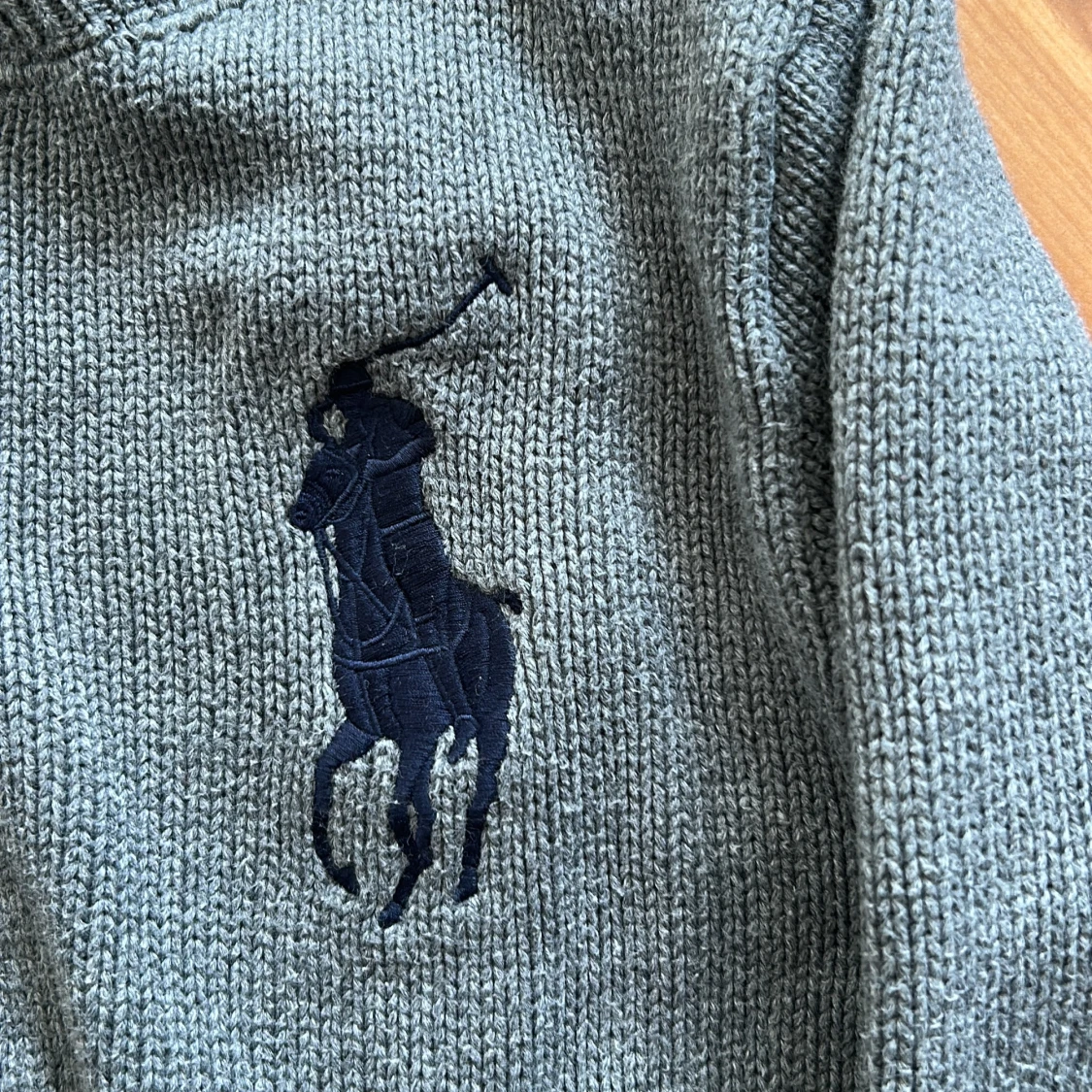 Barn- Grå stickad kofta Polo Ralph Lauren - 2