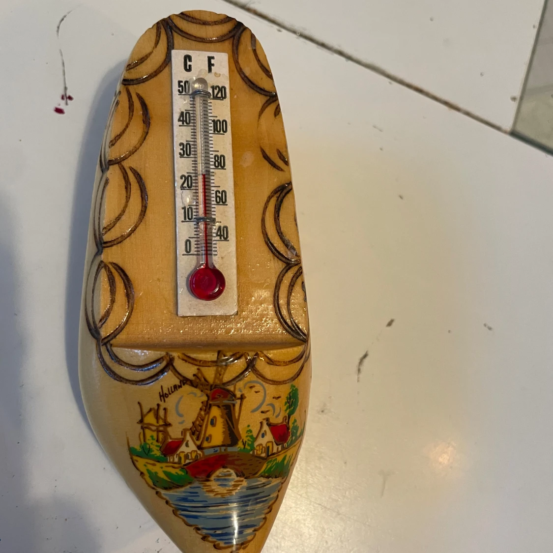 Vintage Holland termometer 