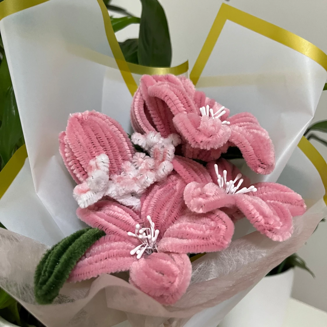 Rosa blombukett  - 3