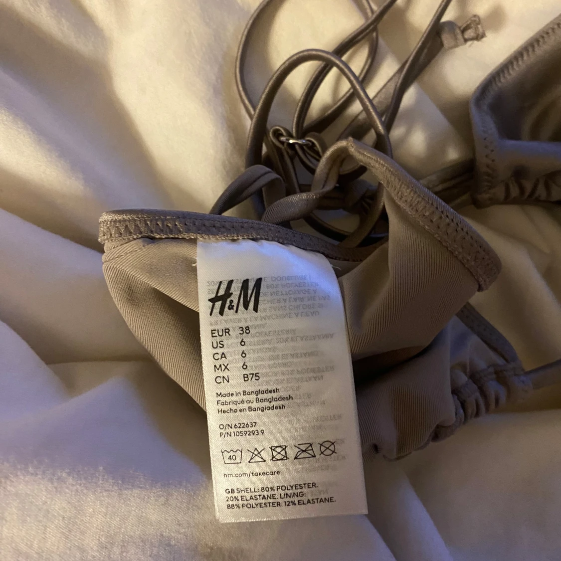 Grå bikiniöverdel från H&M - 1