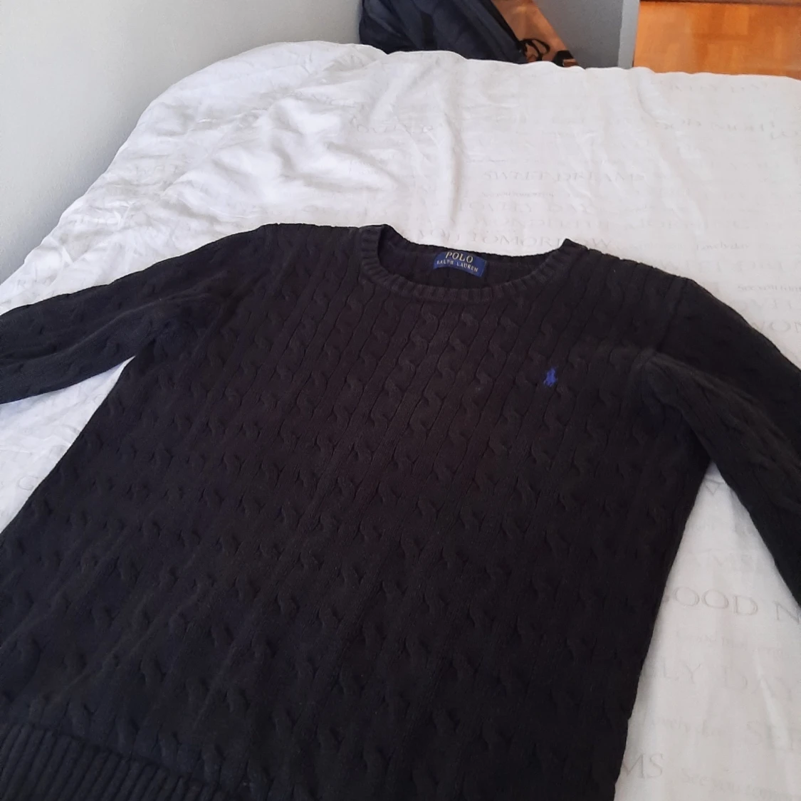 Svart kabelstickad tröja från Polo Ralph Lauren - 1