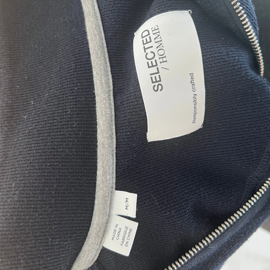 Mörkblå half zip tröja Selected Homme - 1