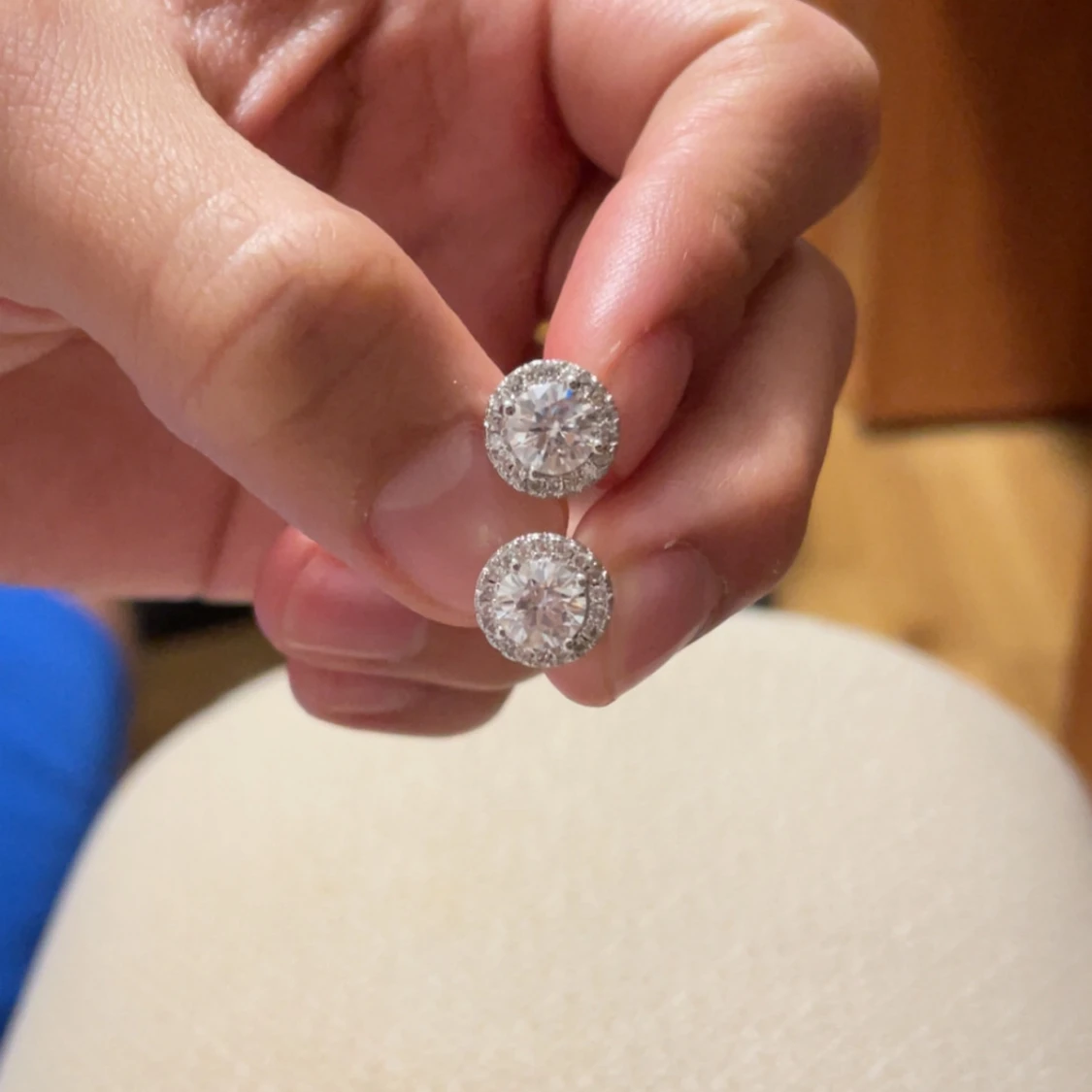 moissanite örhängen - 1