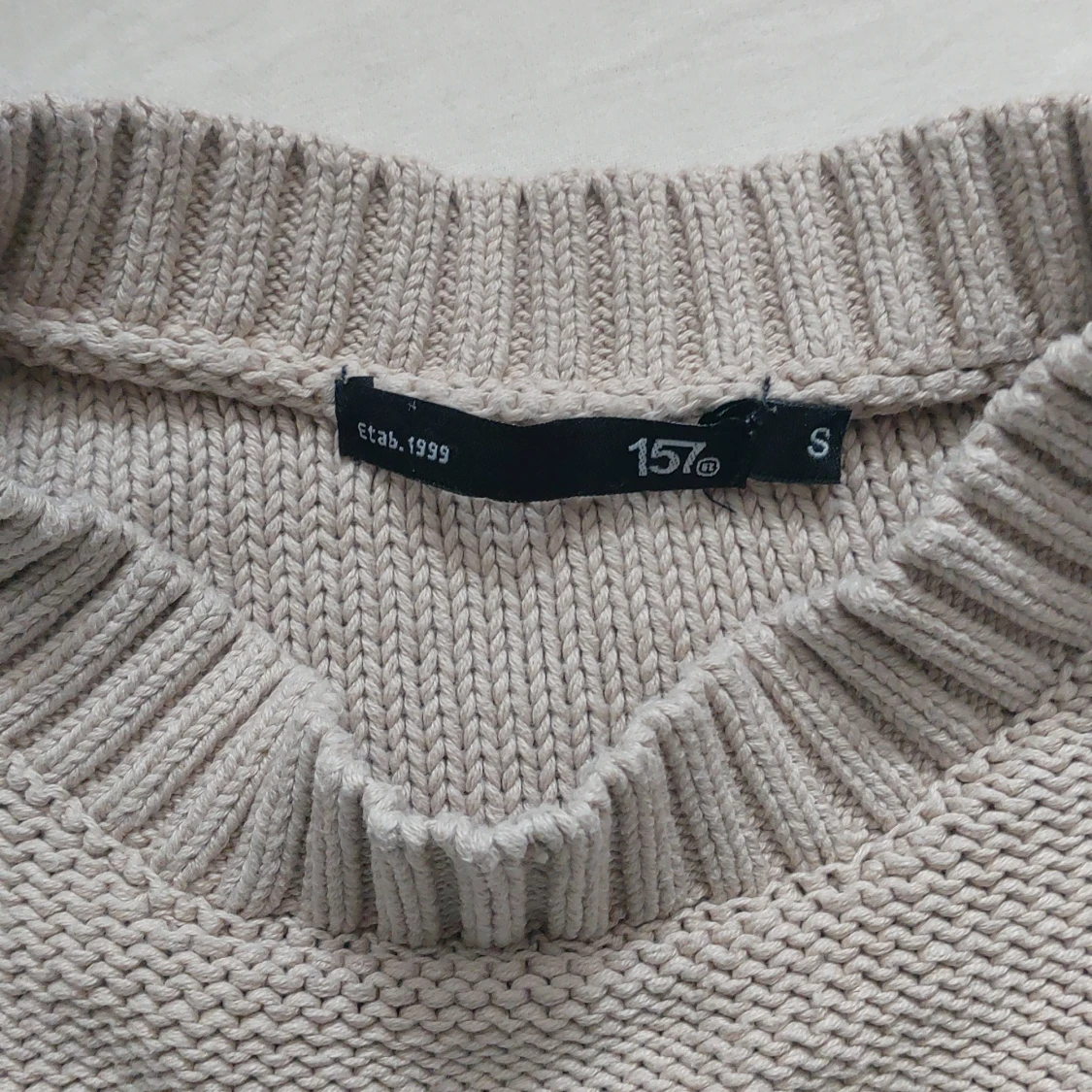 Beige stickad tröja från lager 157 - 2