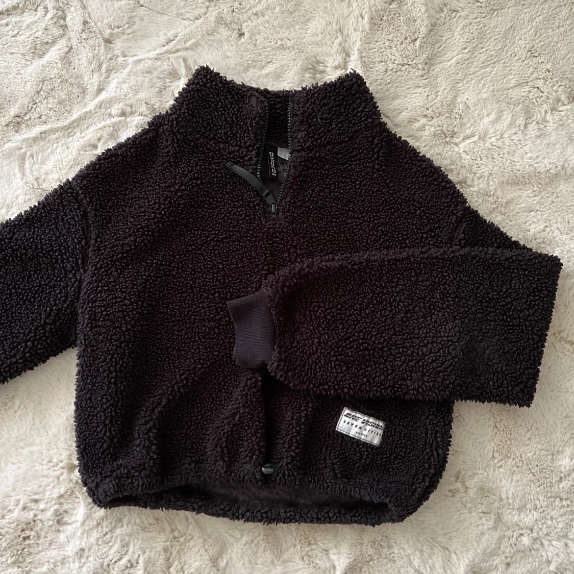 Svart teddytröja från H&M