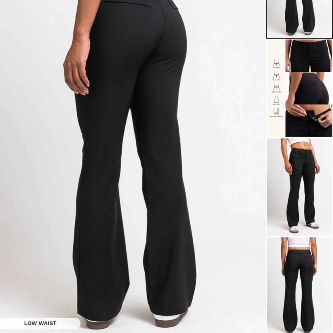 Svarta randiga kostymbyxor från Madlady - 1