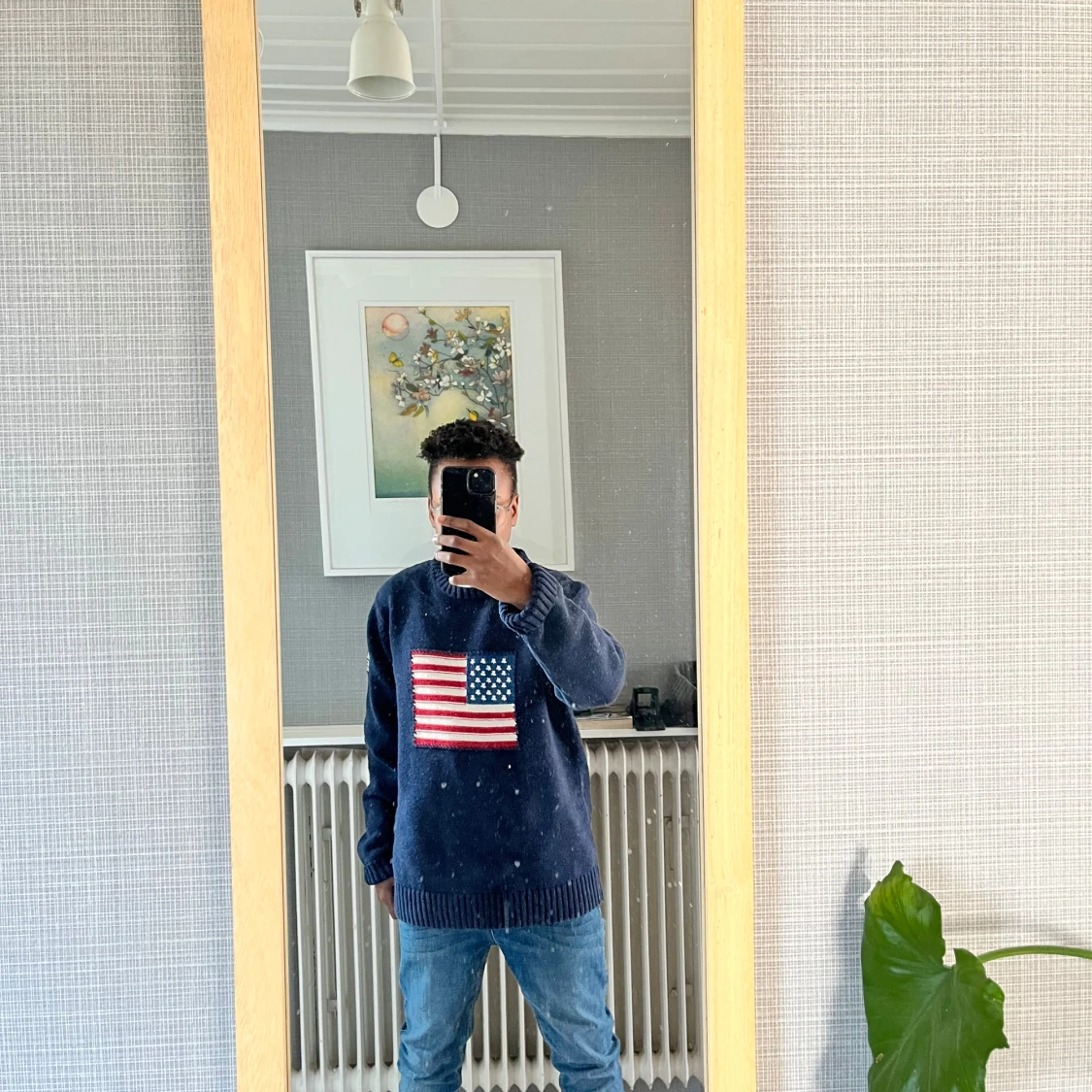 Mörkblå stickad tröja från GANT - 2