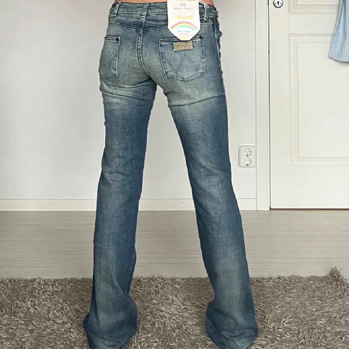 Blå bootcut jeans - 1