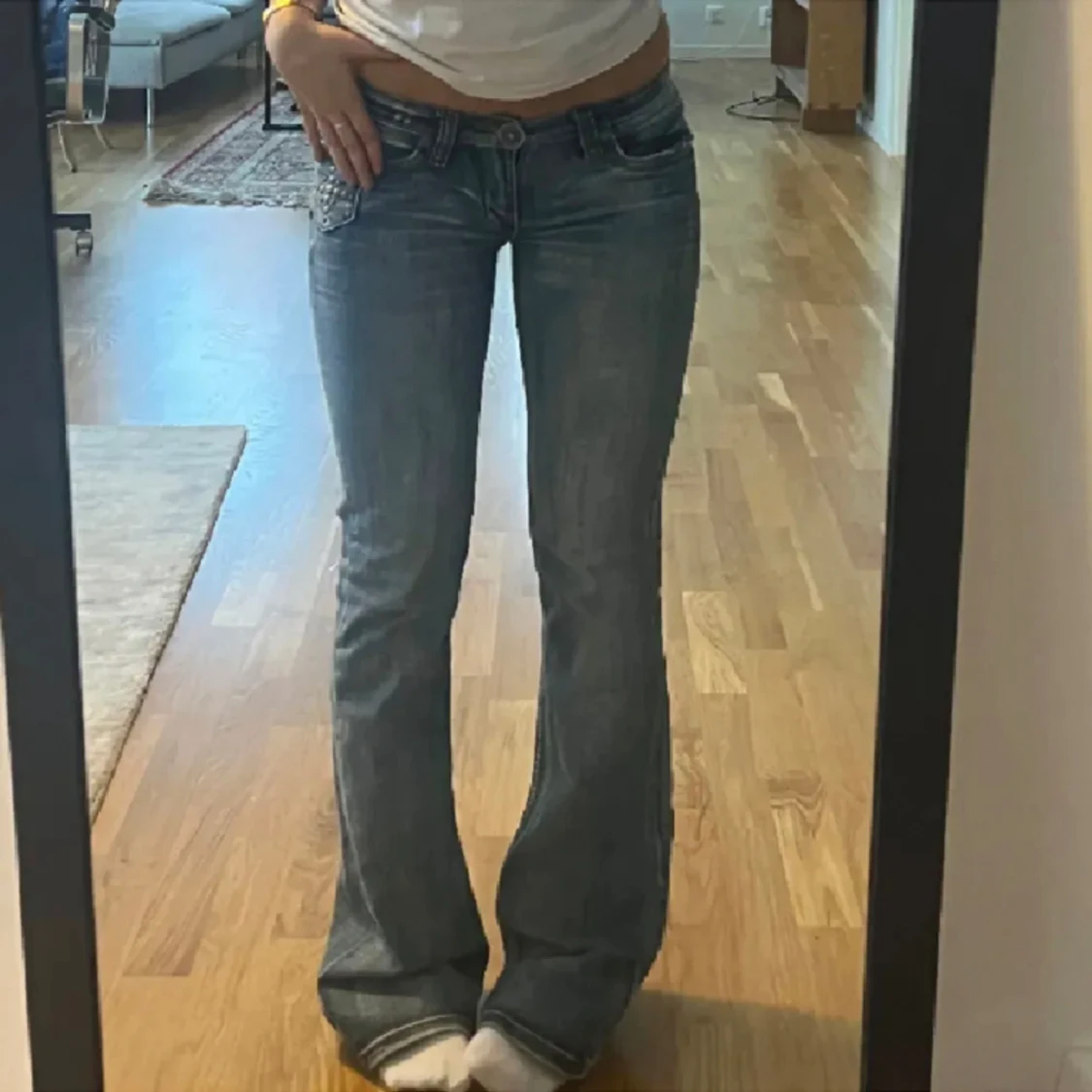 Lågmidjade Jeans - 1
