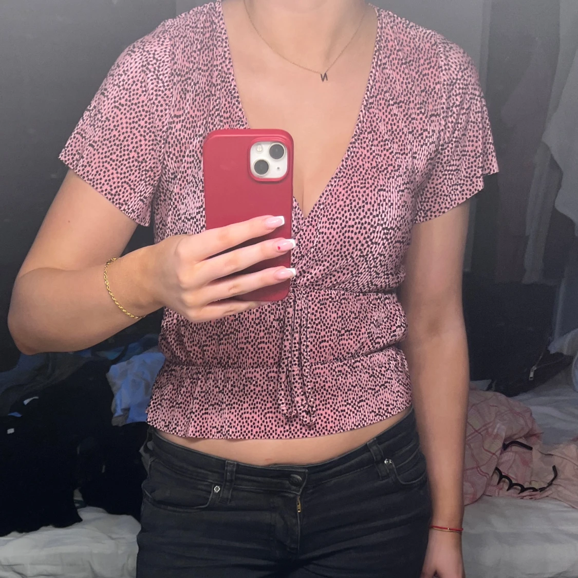 Rosa prickig omlottopp