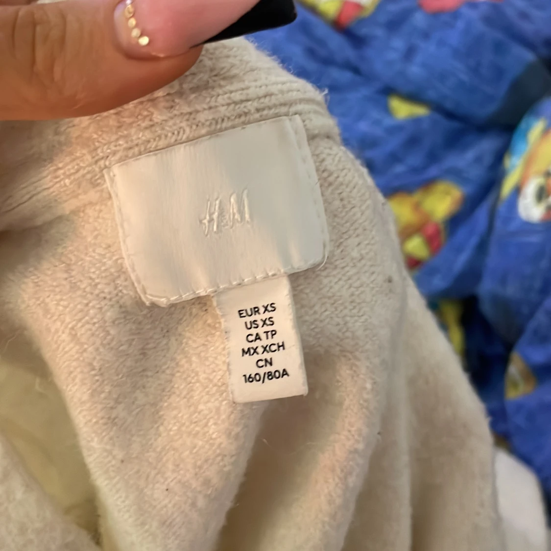 Vit stickad tröja från H&M - 2