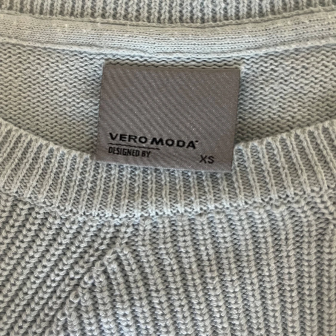 Ljusblå stickad tröja Vero Moda XS - 3
