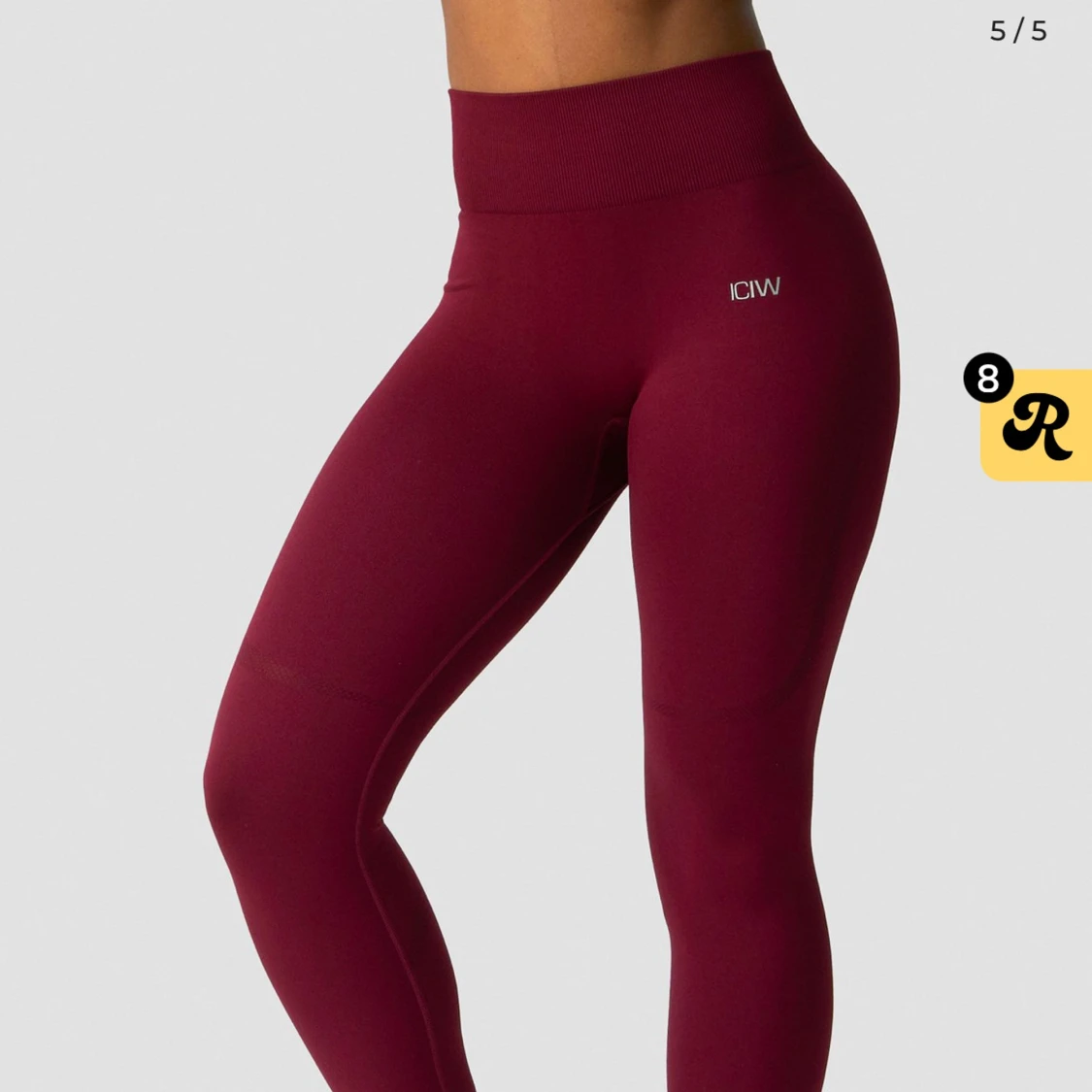 Vinröda seamless leggings från ICANIWILL
