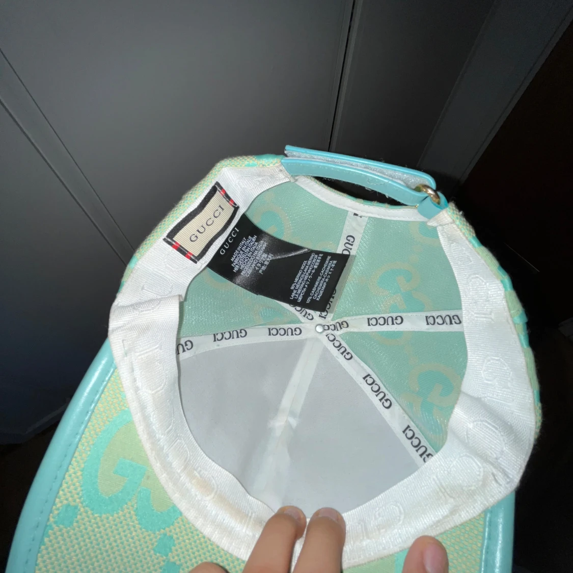 Mintgrön  keps med GG-logga - 3