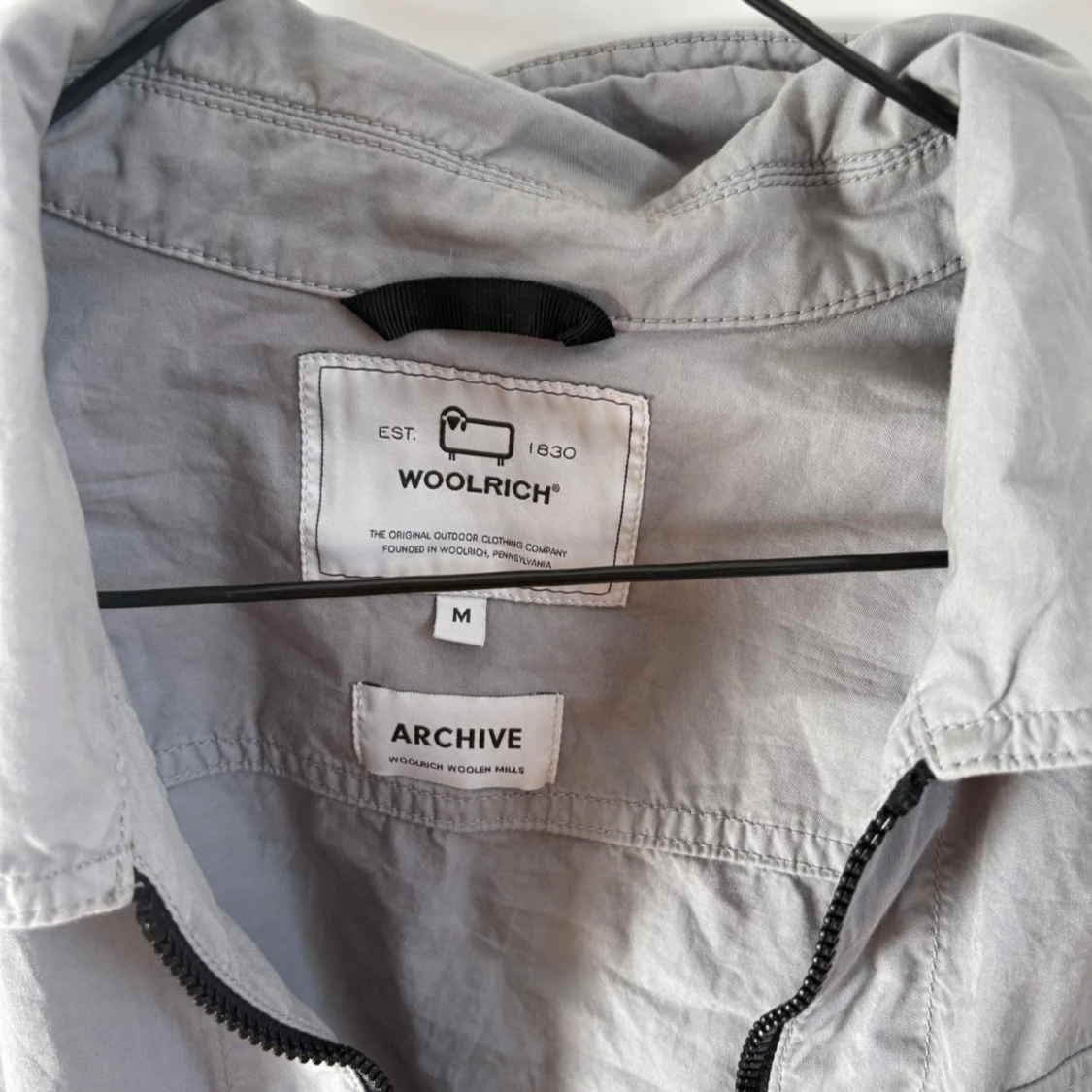 Grå overshirt jacka Woolrich, M - 1