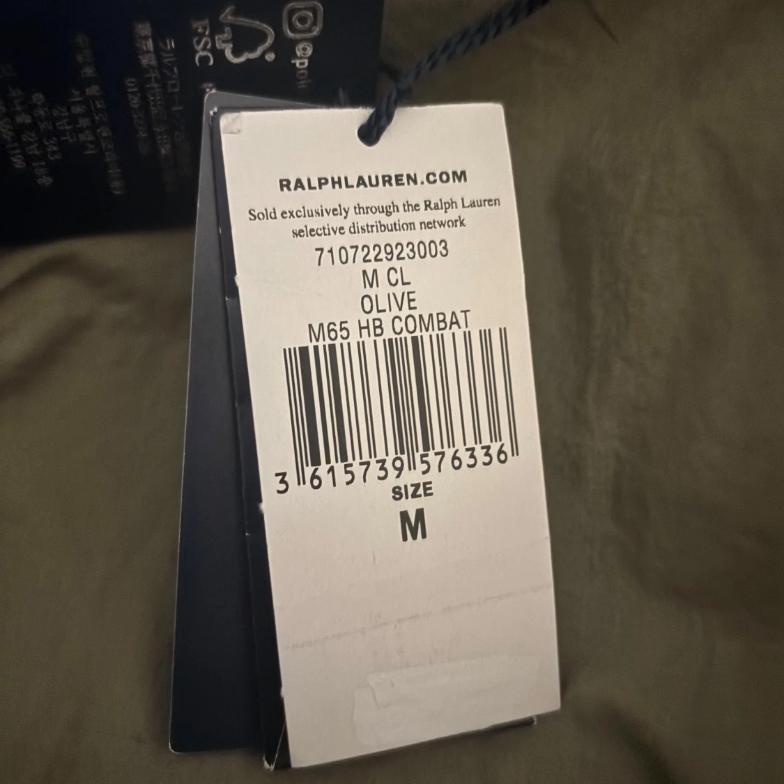 Olivgrön M65 combatjacka Polo Ralph Lauren - 2
