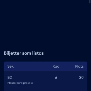 2 st Drake biljetter sittplats - 2 st Drake biljetter på Avici Arena Fredagen 22 augusti. Säljer för billigare pris. Kontakta gärna innan köp