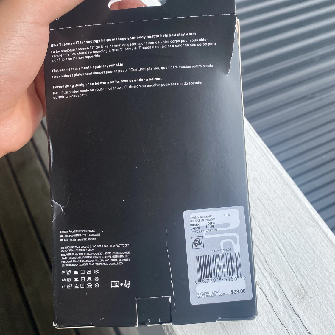 Nike Pro Therma-FIT Hood svart - 1