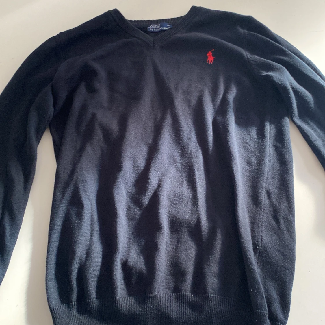 Svart stickad tröja från Ralph Lauren