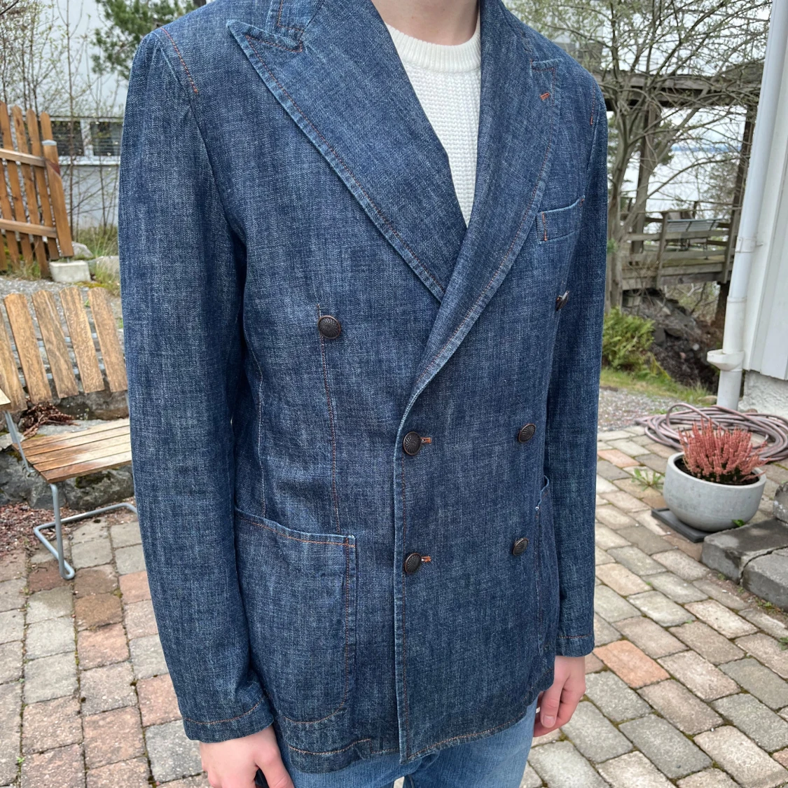 Tagliatore - Dubbelknäppt denimkavaj - 2