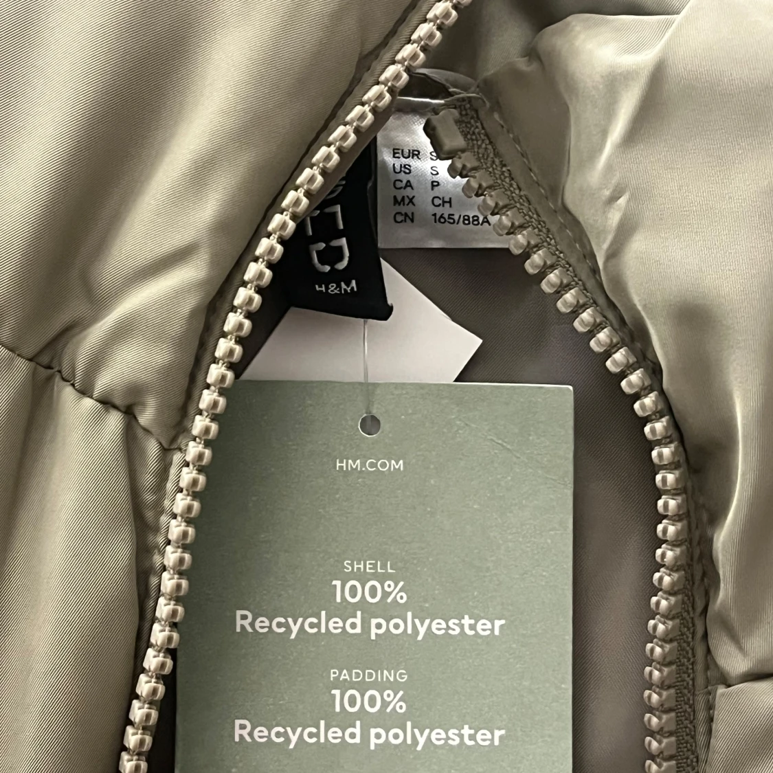 Beige dunväst från H&M - 1