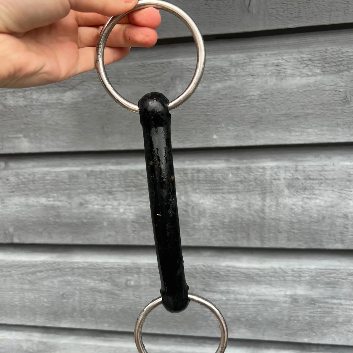 Svart gummi bett häst  - 2