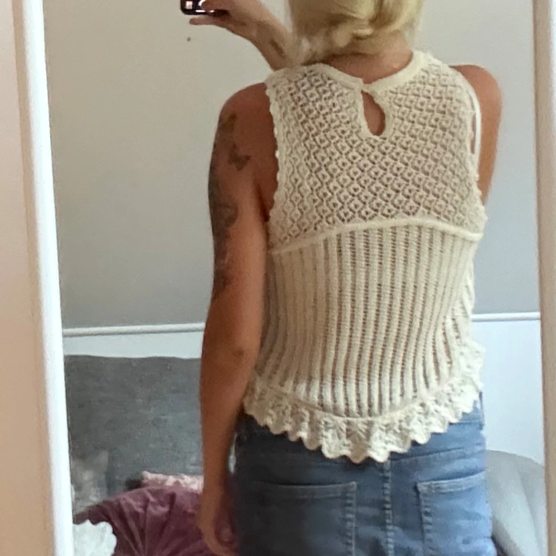 Stickad ärmlös topp från Zara - 1