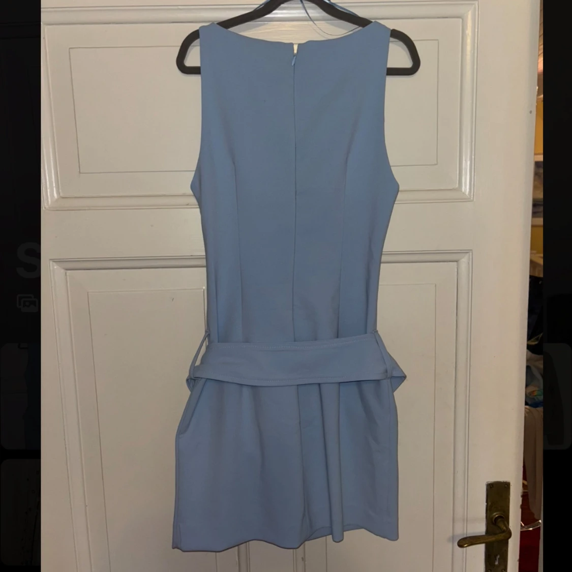Ljusblå kort klänning från Zara - 1