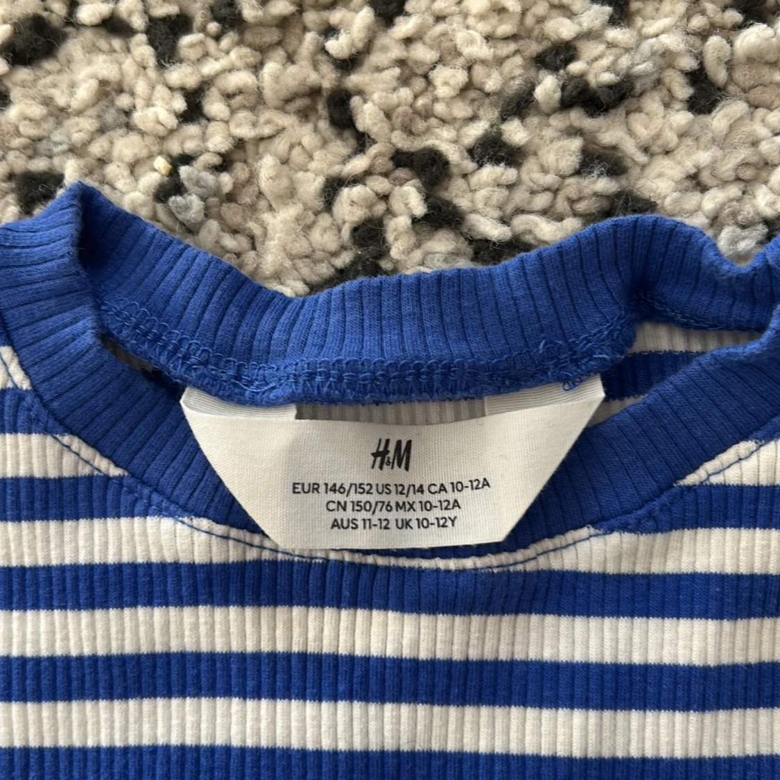 Randig blåvit kortklänning H&M - 1