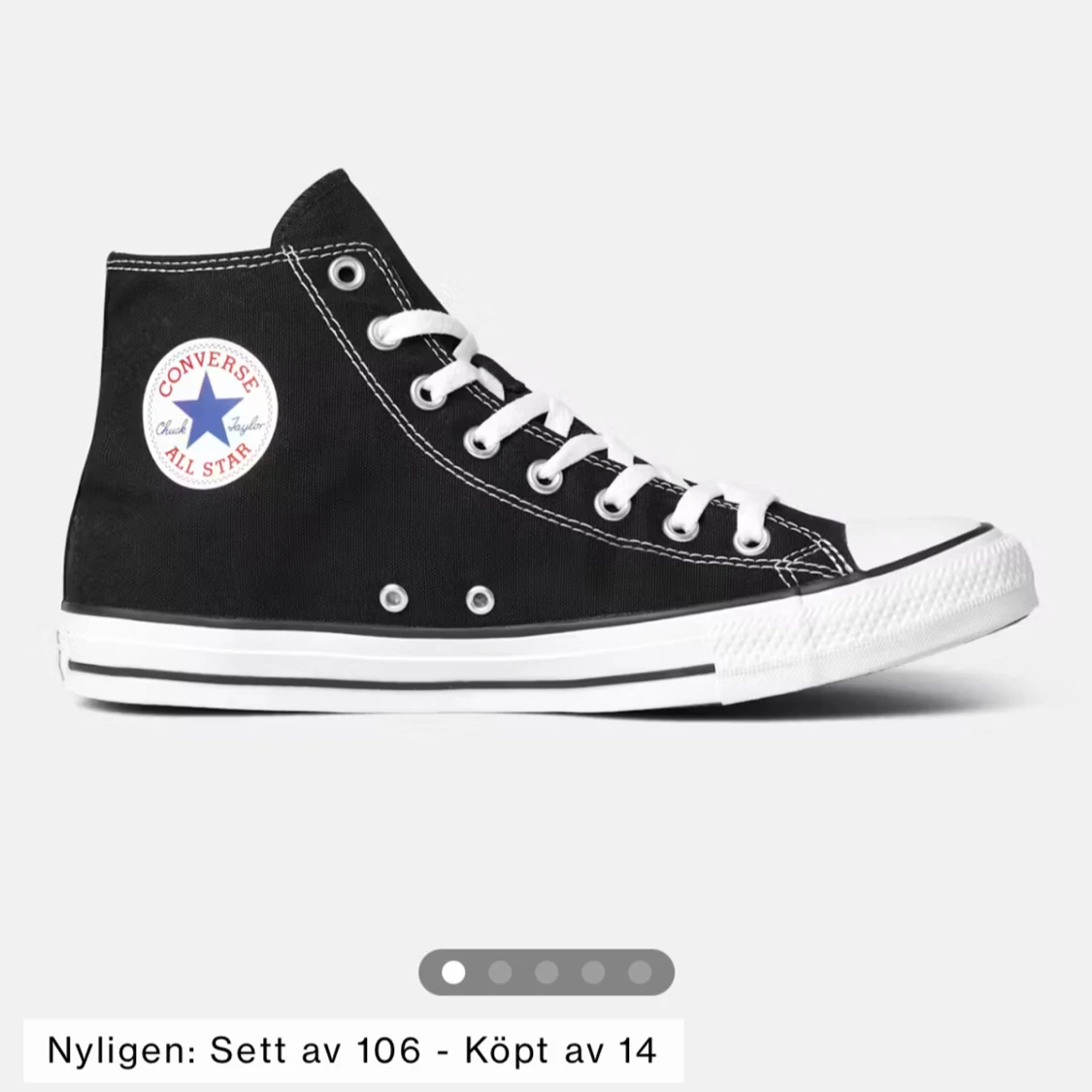 Svarta Converse All Star sneakers