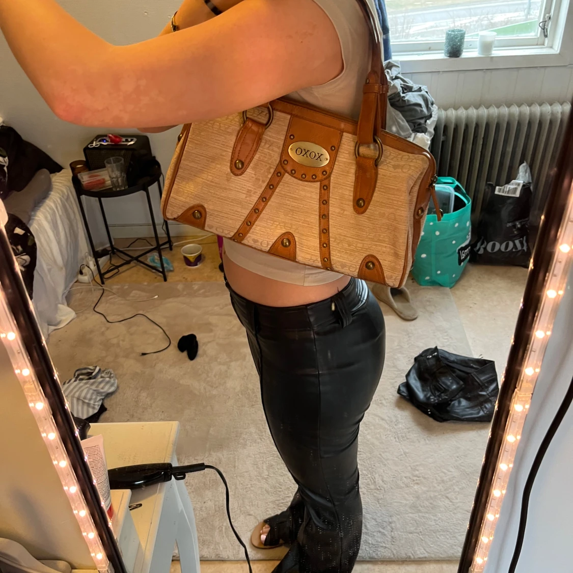 Beige och brun handväska från XOXO - 2