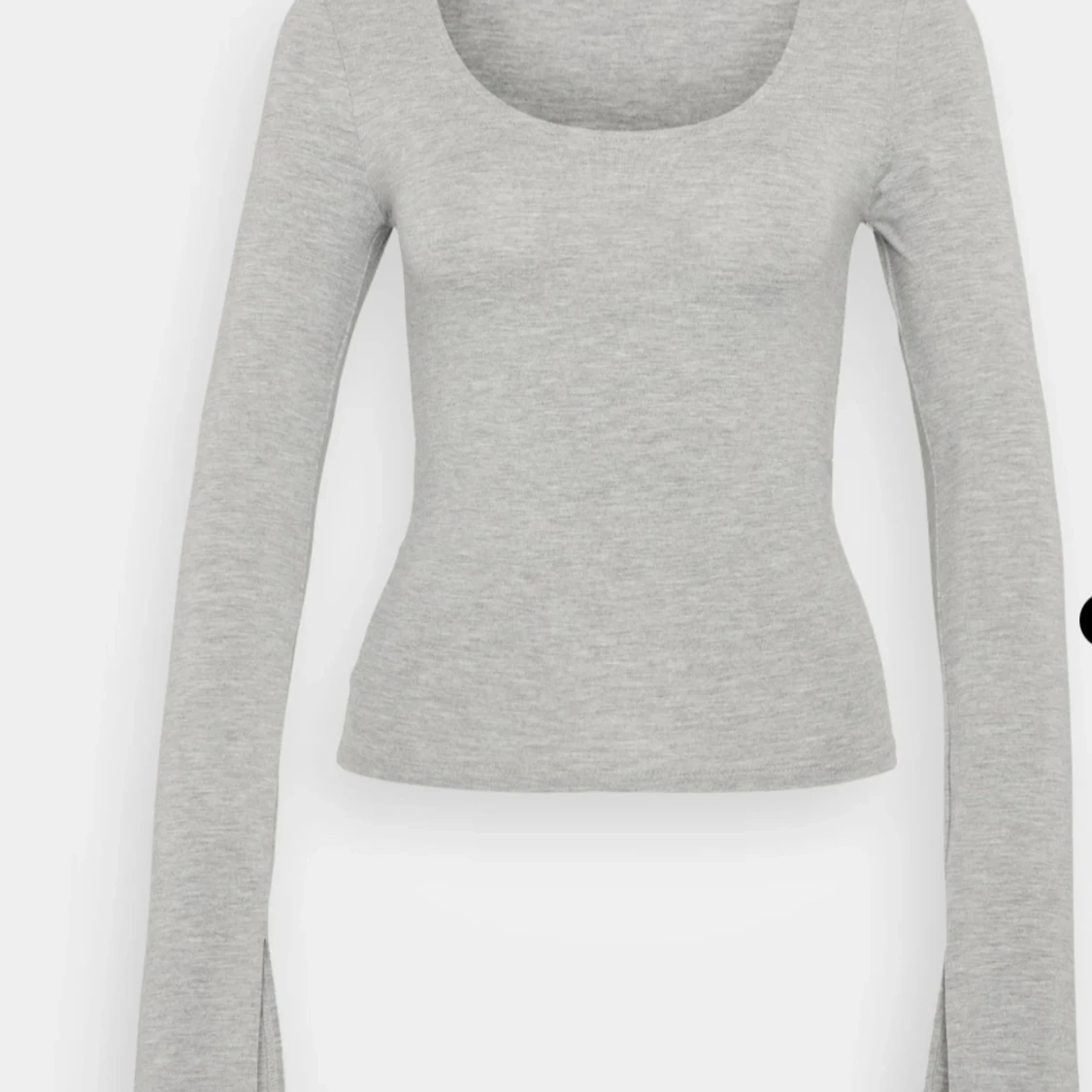 Grå långärmad topp från Gina Tricot