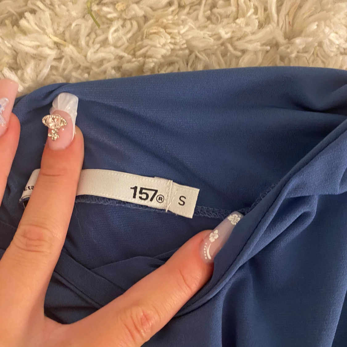 Blå långärmad topp från 157 - 1