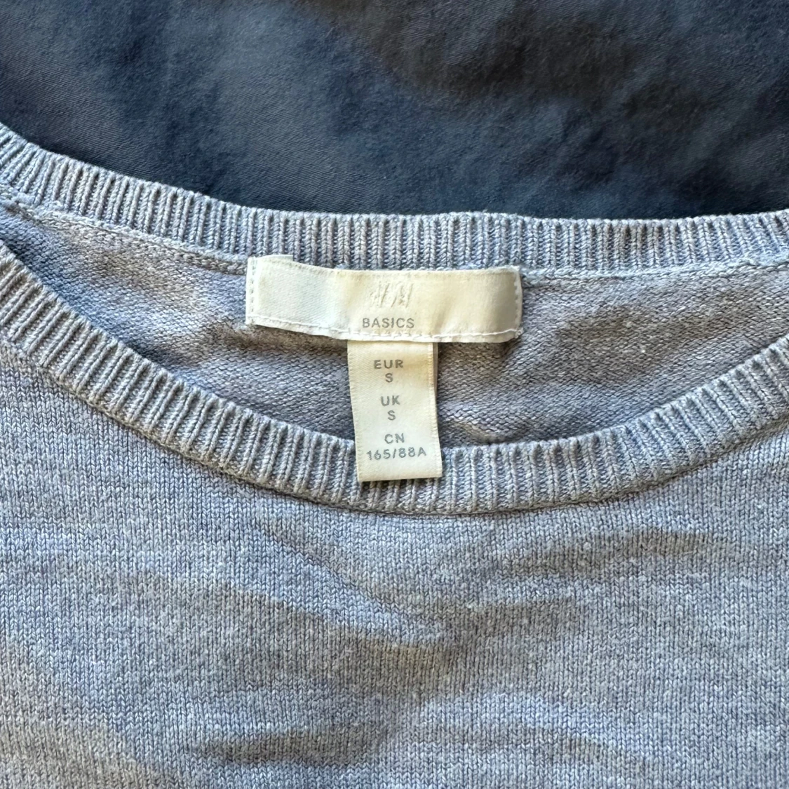 Ljusblå tunn stickad tröja H&M S - 2