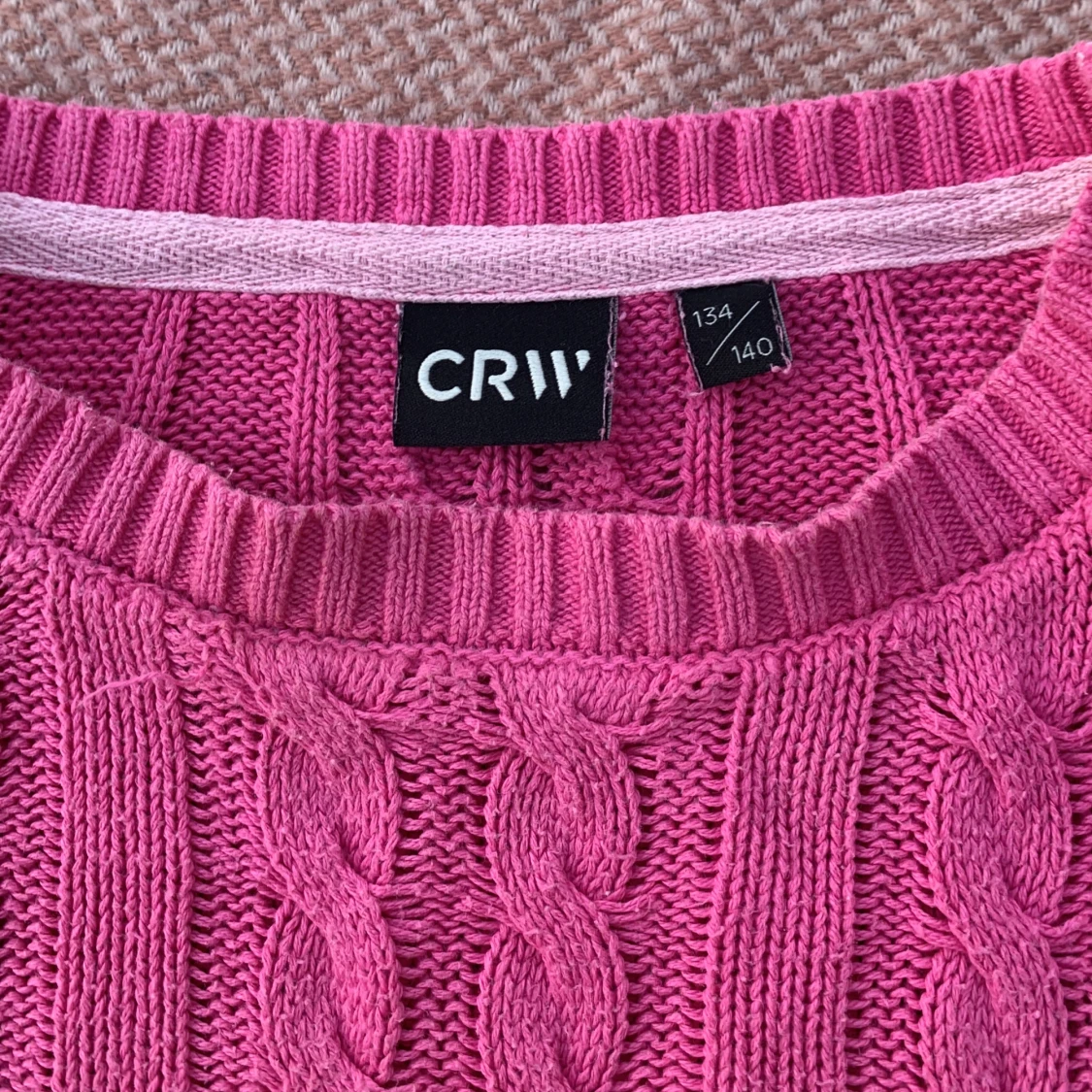 Rosa kabelstickad tröja från CRW - 2