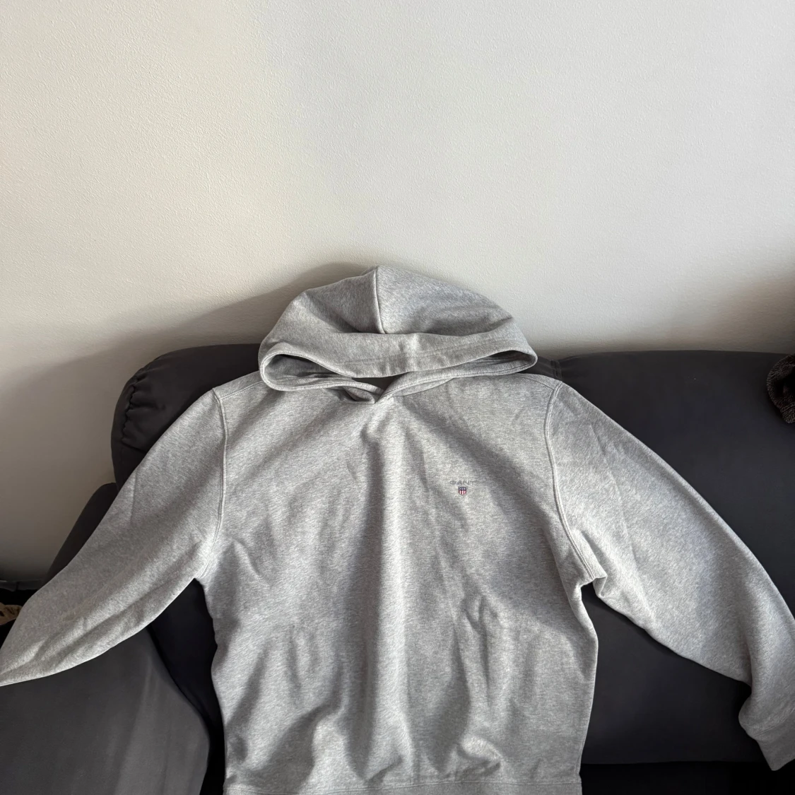 Grå hoodie från Gant