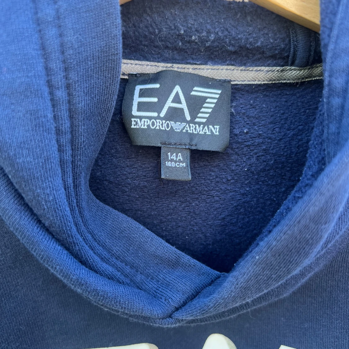 Blå hoodie från Emporio Armani EA7 - 2