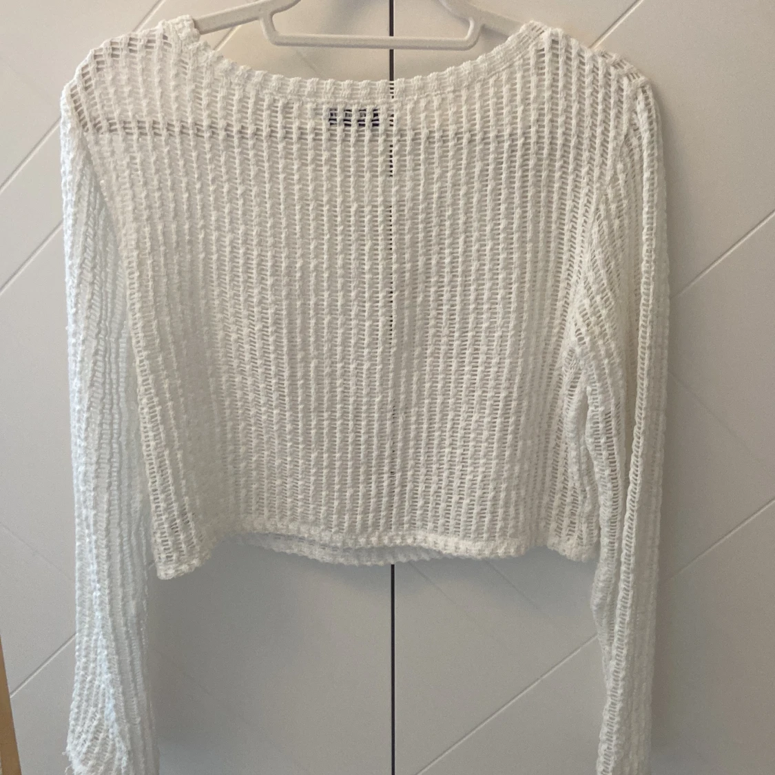 Vit fishnet tröja - 1