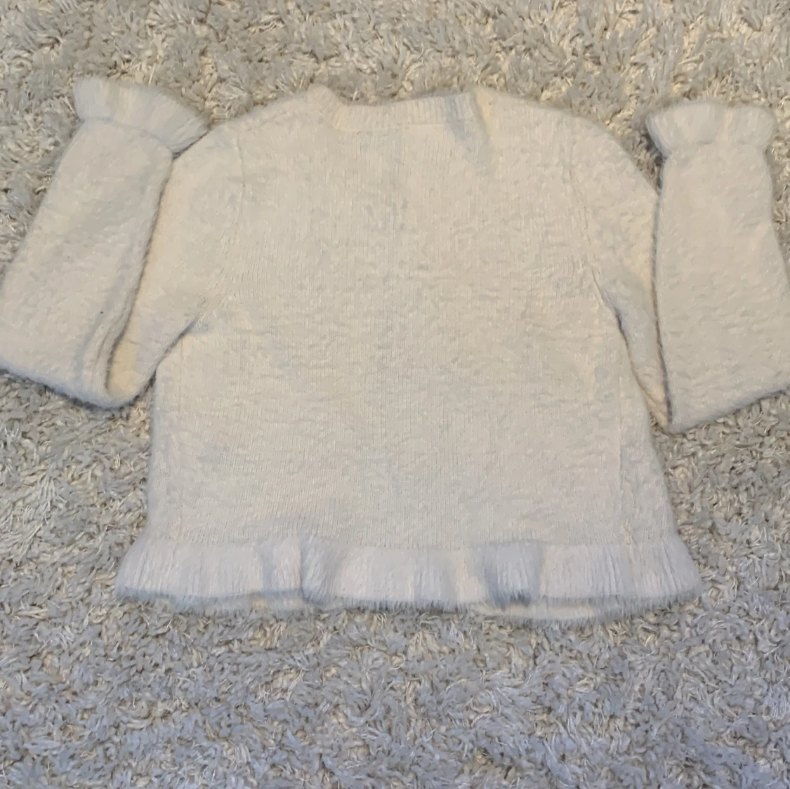 Vit kofta från Lindex med pärlknappar - 1