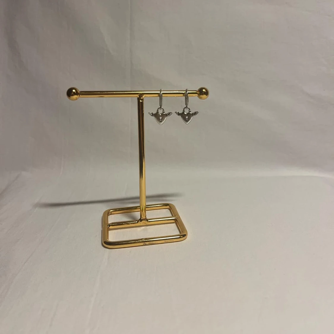 Silverörhängen med hjärtan och vingar - 1