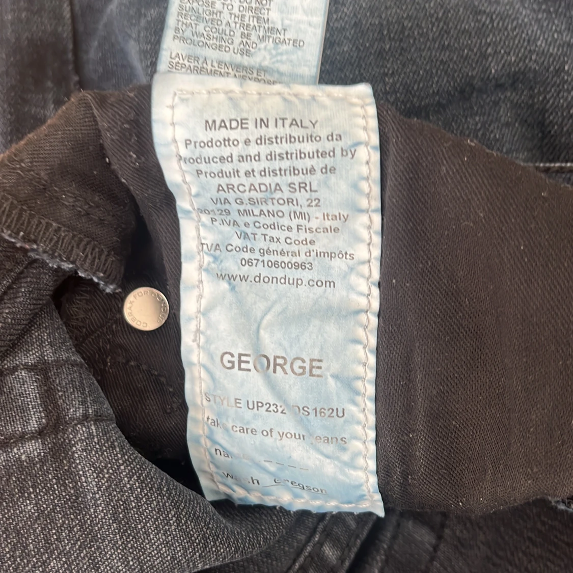 Mörkblå skinny jeans från Dondup - 2