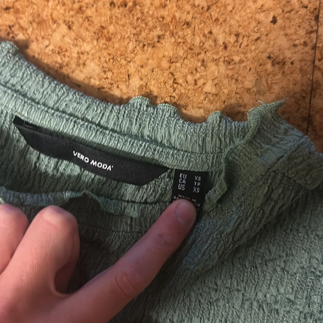 Grön långärmad topp från Vero Moda - 2