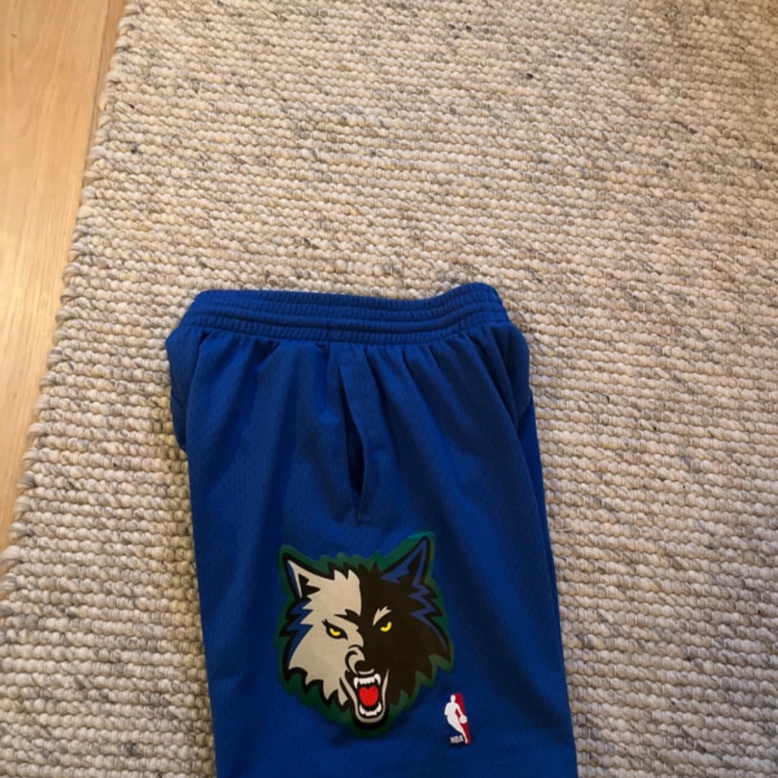 Blå NBA Timberwolves shorts Mitchell & Ness - 3