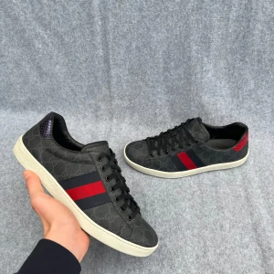 Gucci skor  - Säljer ett par Gucci skor som är i storlek 8 vilket motsvarar 42 men är stora i storleken! Hör gärna av dig om du har frågor! 