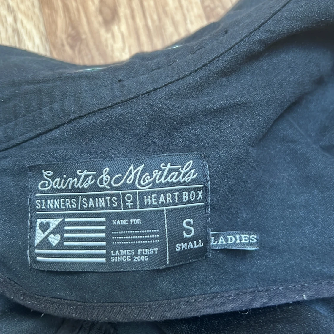 Svart tunn bikerjacka Saints & Mortals - 2