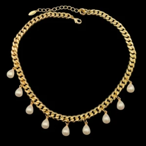 Guldpläterat halsband - ✨️Guldpläterat halsband. Kedjans tjocklek -7mm. Längd 40+5cm